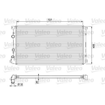 Radiateur, refroidissement du moteur VALEO OEM 7701049664