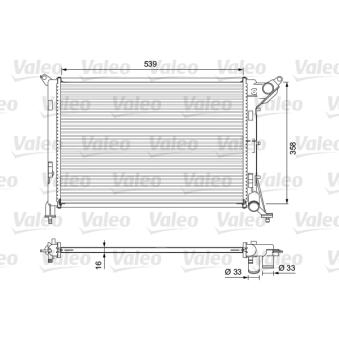 Radiateur, refroidissement du moteur VALEO 701730 pour RENAULT AUSTRAL Cooper - 116cv