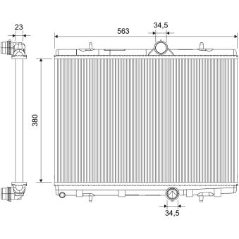 Radiateur, refroidissement du moteur VALEO 701848 pour MITSUBISHI LANCER 1.2 THP 110 - 110cv Radiateur, refroidissement du moteur VALEO 701848 pour MITSUBISHI LANCER 1.2 THP 110 - 110cv