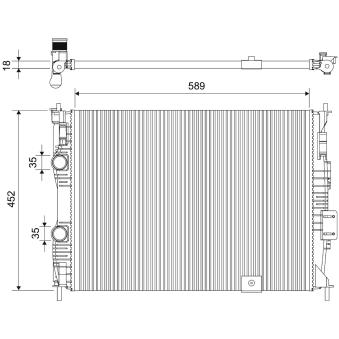 Radiateur, refroidissement du moteur VALEO OEM 21410JD20A