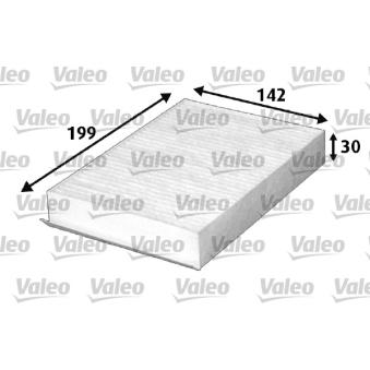 Filtre, air de l'habitacle VALEO 715644 pour SUZUKI SPLASH 1.0 - 65cv