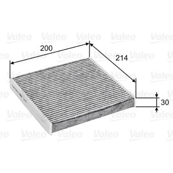 Filtre, air de l'habitacle VALEO 715747 pour MERCEDES-BENZ CLK 2.2 TDCi - 110cv