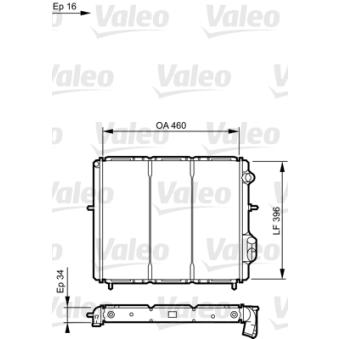 Radiateur, refroidissement du moteur VALEO [730183]