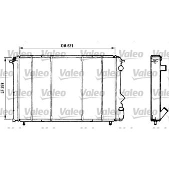 Radiateur, refroidissement du moteur VALEO 730184 pour RENAULT ESPACE 2.2 - 108cv