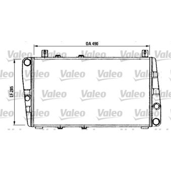 Radiateur, refroidissement du moteur VALEO 730375