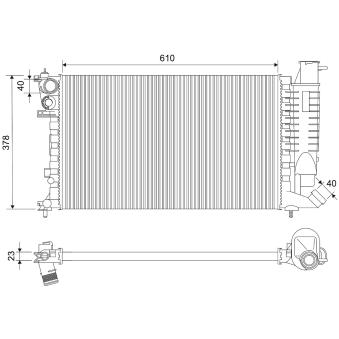 Radiateur, refroidissement du moteur VALEO OEM 1301K2