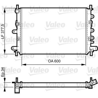 Radiateur, refroidissement du moteur VALEO OEM 6912237