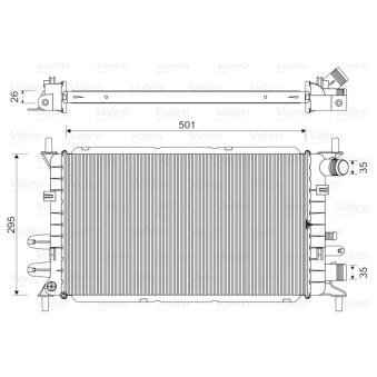 Radiateur, refroidissement du moteur VALEO OEM 6616482