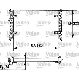 Radiateur, refroidissement du moteur VALEO OEM 6K0121253