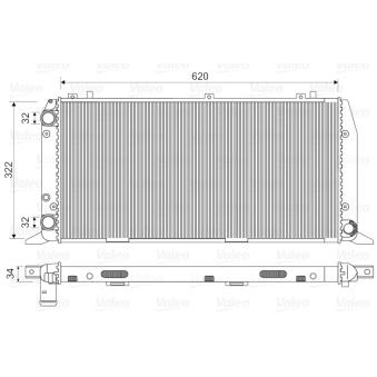 Radiateur, refroidissement du moteur VALEO OEM 893121251H