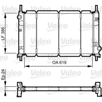 Radiateur, refroidissement du moteur VALEO OEM 7358425