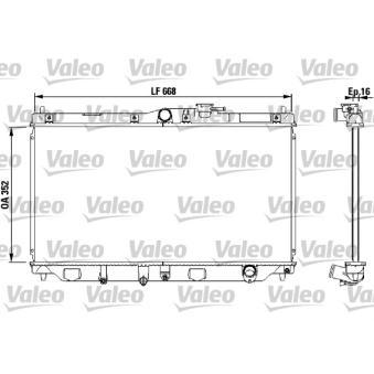 Radiateur, refroidissement du moteur VALEO OEM 19010P45505