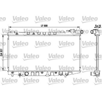 Radiateur, refroidissement du moteur VALEO OEM 1640016140
