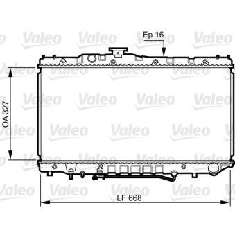 Radiateur, refroidissement du moteur VALEO [731110]