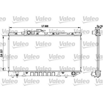 Radiateur, refroidissement du moteur VALEO 731115