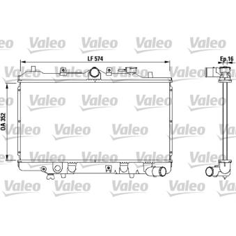 Radiateur, refroidissement du moteur VALEO [731142]