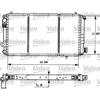 Radiateur, refroidissement du moteur VALEO 731173