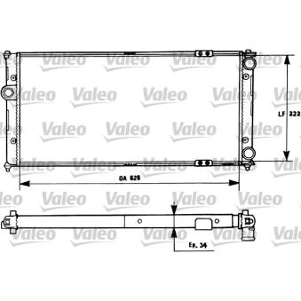 Radiateur, refroidissement du moteur VALEO OEM 6K0121253N