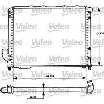 Radiateur, refroidissement du moteur VALEO [731278]