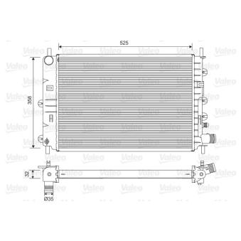 Radiateur, refroidissement du moteur VALEO OEM 1029459