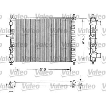 Radiateur, refroidissement du moteur VALEO OEM 46736953