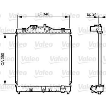 Radiateur, refroidissement du moteur VALEO OEM 19010P2C901
