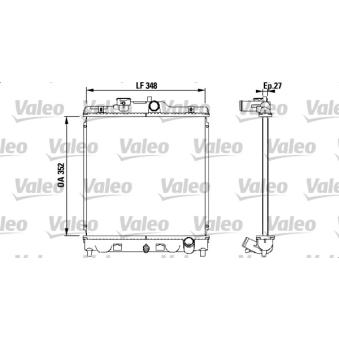 Radiateur, refroidissement du moteur VALEO [731468]