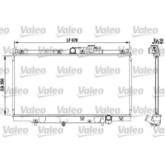 Radiateur, refroidissement du moteur VALEO OEM 19010P45G01