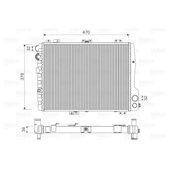 Radiateur, refroidissement du moteur VALEO 731505