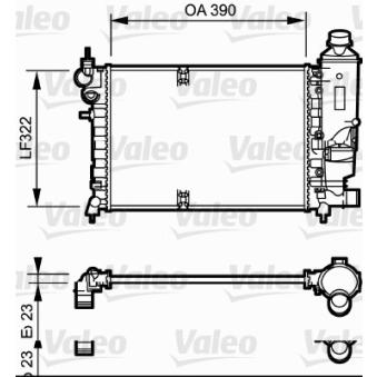 Radiateur, refroidissement du moteur VALEO OEM 1331S8