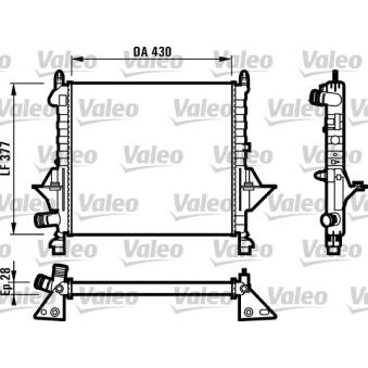 Radiateur, refroidissement du moteur VALEO OEM 7701042436