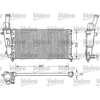 Radiateur, refroidissement du moteur VALEO OEM 46446734