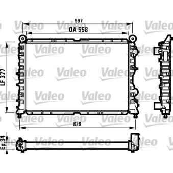 Radiateur, refroidissement du moteur VALEO OEM 71735355