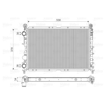 Radiateur, refroidissement du moteur VALEO 731591