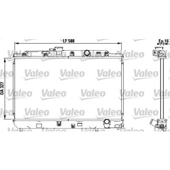 Radiateur, refroidissement du moteur VALEO OEM 19010PM8A02
