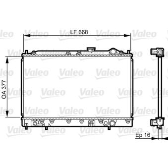 Radiateur, refroidissement du moteur VALEO OEM MB538544