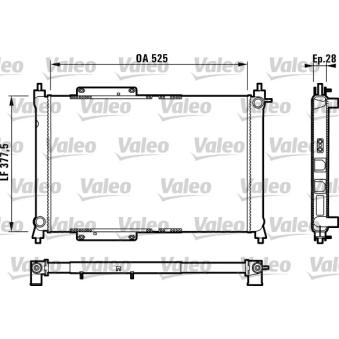 Radiateur, refroidissement du moteur VALEO OEM PCC104670