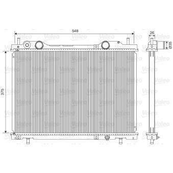Radiateur, refroidissement du moteur VALEO OEM 46404163