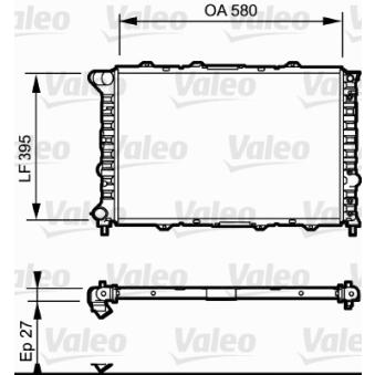 Radiateur, refroidissement du moteur VALEO 732013 pour ALFA ROMEO 156 2.0 16V TS - 155cv