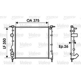 Radiateur, refroidissement du moteur VALEO OEM 7700836300