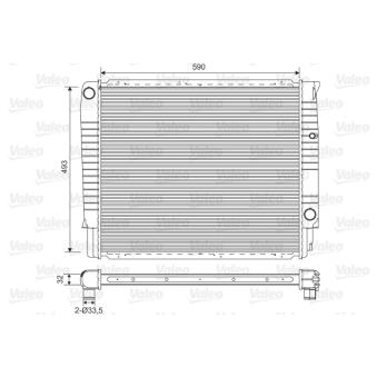 Radiateur, refroidissement du moteur VALEO [732368]