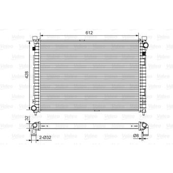 Radiateur, refroidissement du moteur VALEO OEM ESR4197