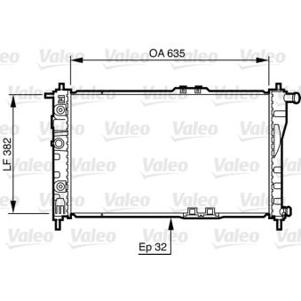 Radiateur, refroidissement du moteur VALEO 732483