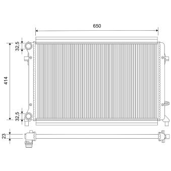 Radiateur, refroidissement du moteur VALEO OEM 7711135151