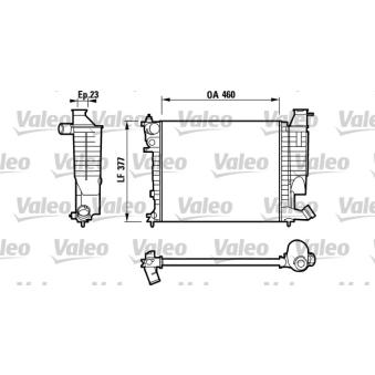 Radiateur, refroidissement du moteur VALEO OEM 1301TR
