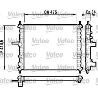 Radiateur, refroidissement du moteur VALEO OEM 46537992
