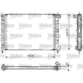 Radiateur, refroidissement du moteur VALEO 732582
