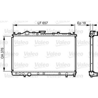 Radiateur, refroidissement du moteur VALEO [732612]