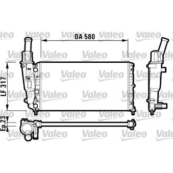 Radiateur, refroidissement du moteur VALEO OEM 7774531