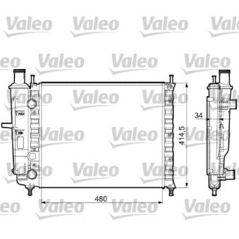 Radiateur, refroidissement du moteur VALEO OEM 46534995
